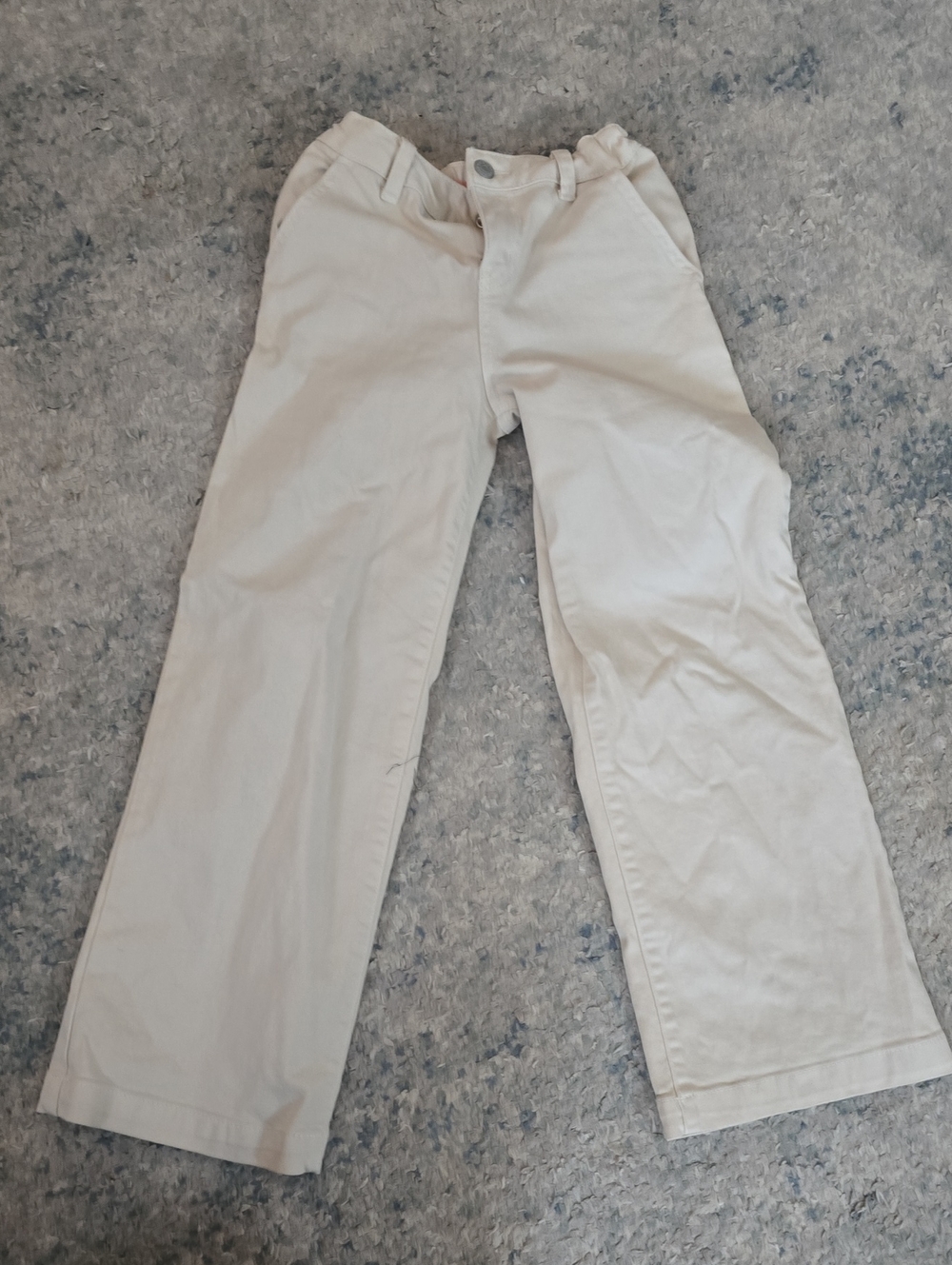 Cat & Jack Cream Straight-Leg Kids Pants